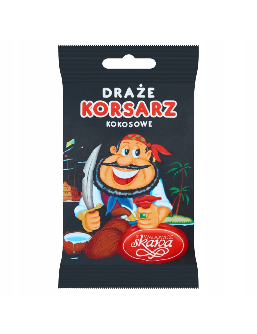 Wadowice Skawa Korsarz Draże kokosowe 70 g