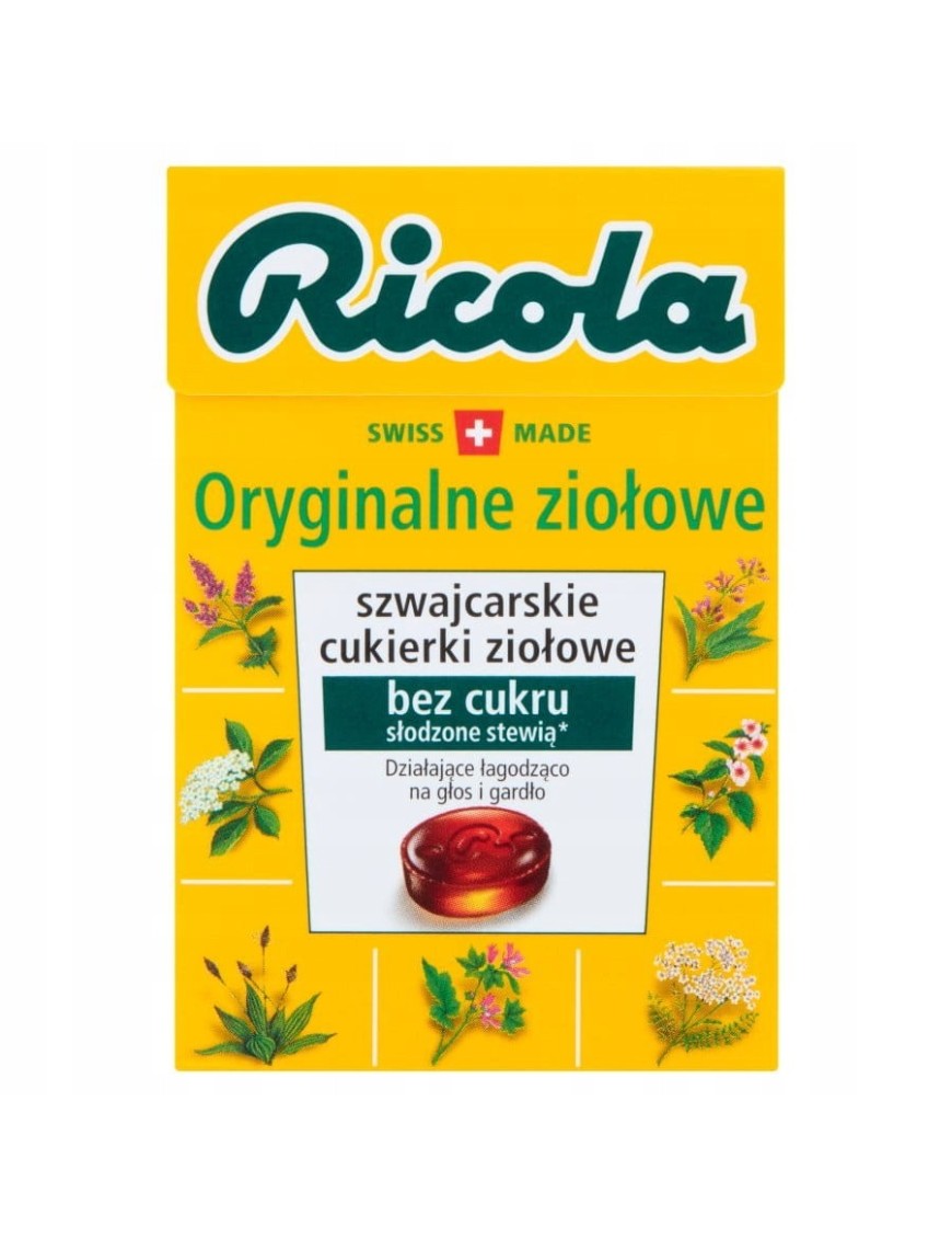 Ricola Szwajcarskie cukierki oryginalne ziołowe