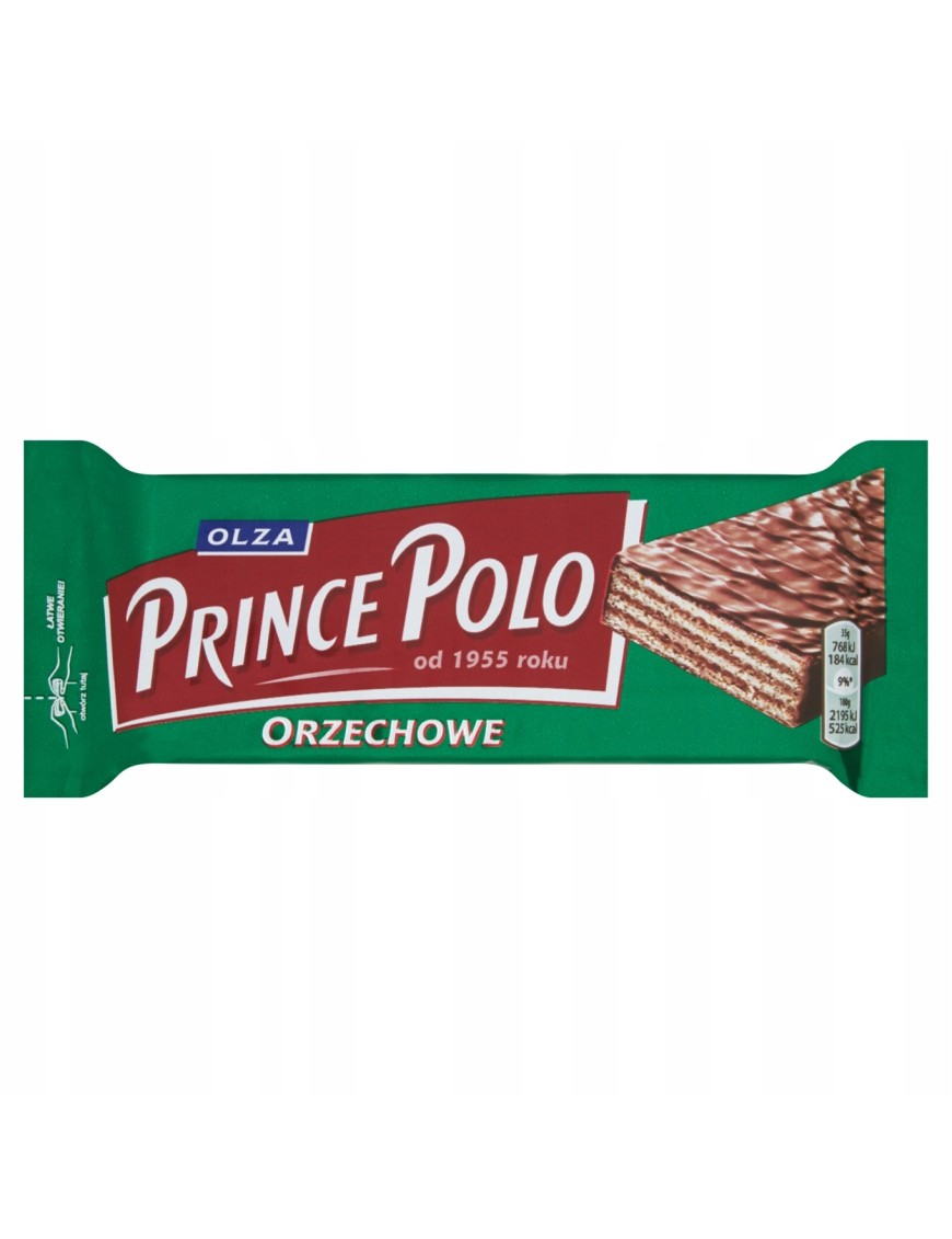 Olza Prince Polo smaku orzechowym oblany czekoladą