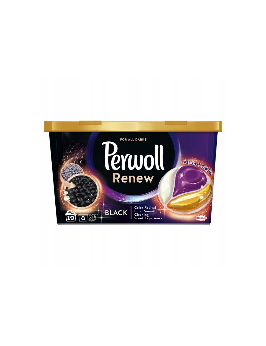 Perwoll Renew Caps Black All-in-1 19 prań
