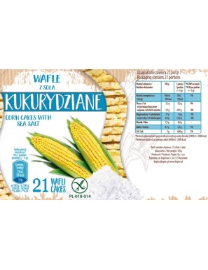 Kupiec Wafle kukurydziane z solą morską 105g