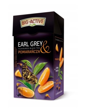 Big-Active Herbata Czarna Earl Grey o pomarańcz