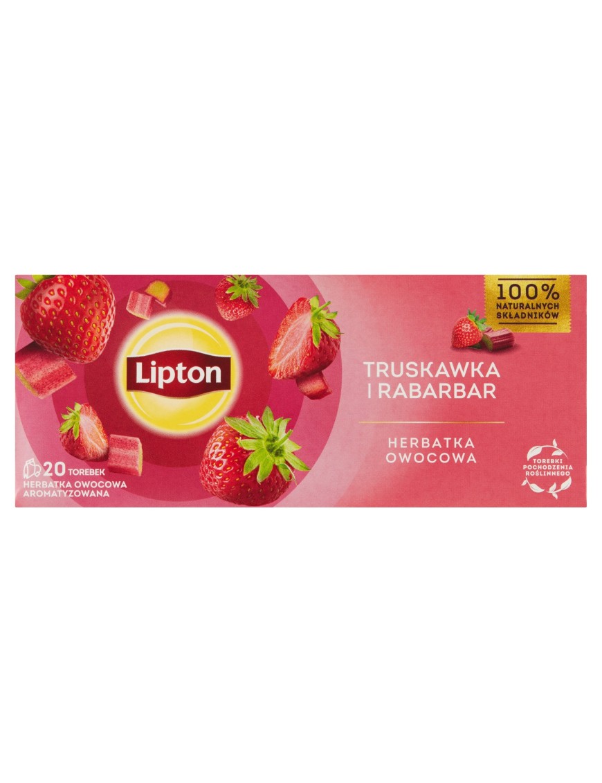 Lipton Fruit Truskawka i Rabarbar 20TB