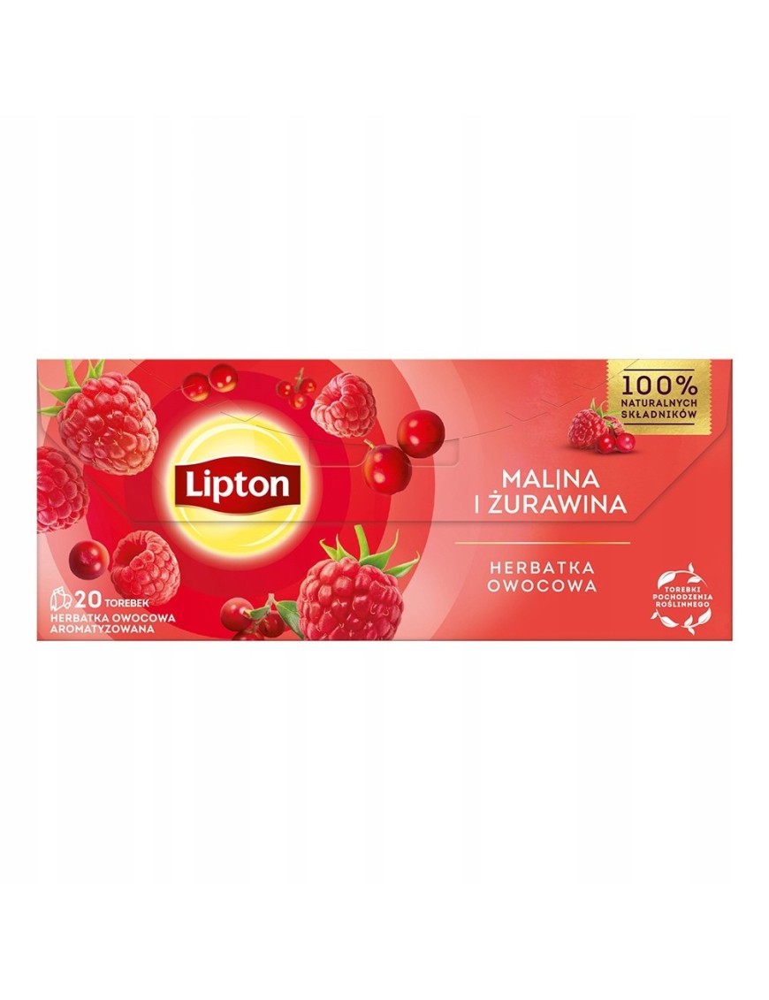 Lipton Fruit Malina i Żurawina 20TB