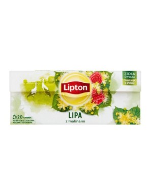 Herbatka Lipton Lipa z malinami 20 torebek