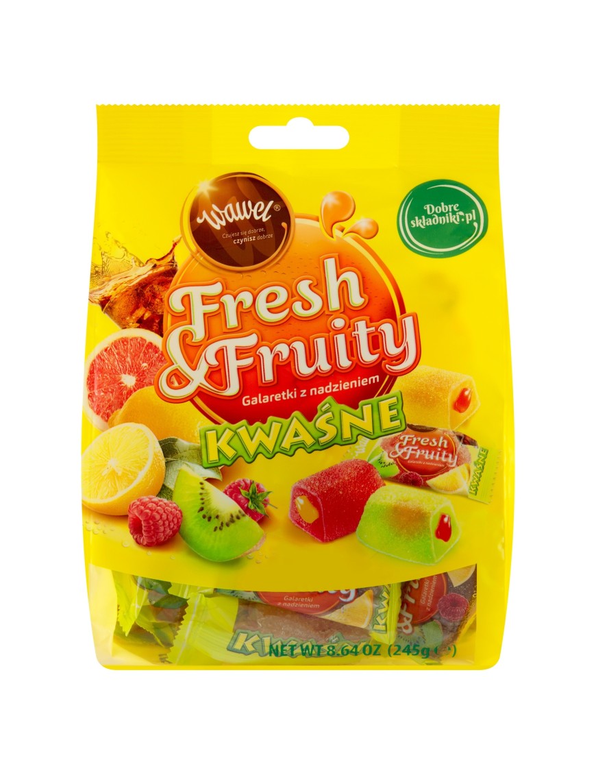 Wawelgalaretki Fresh & Fruity Kwaśne 245g