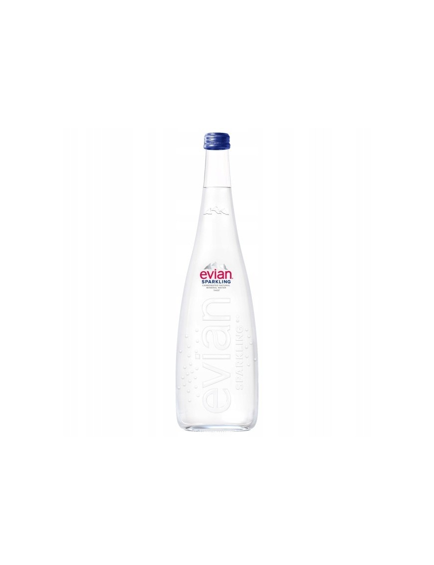 EVIAN woda mineralnagazowana szkło 750ml