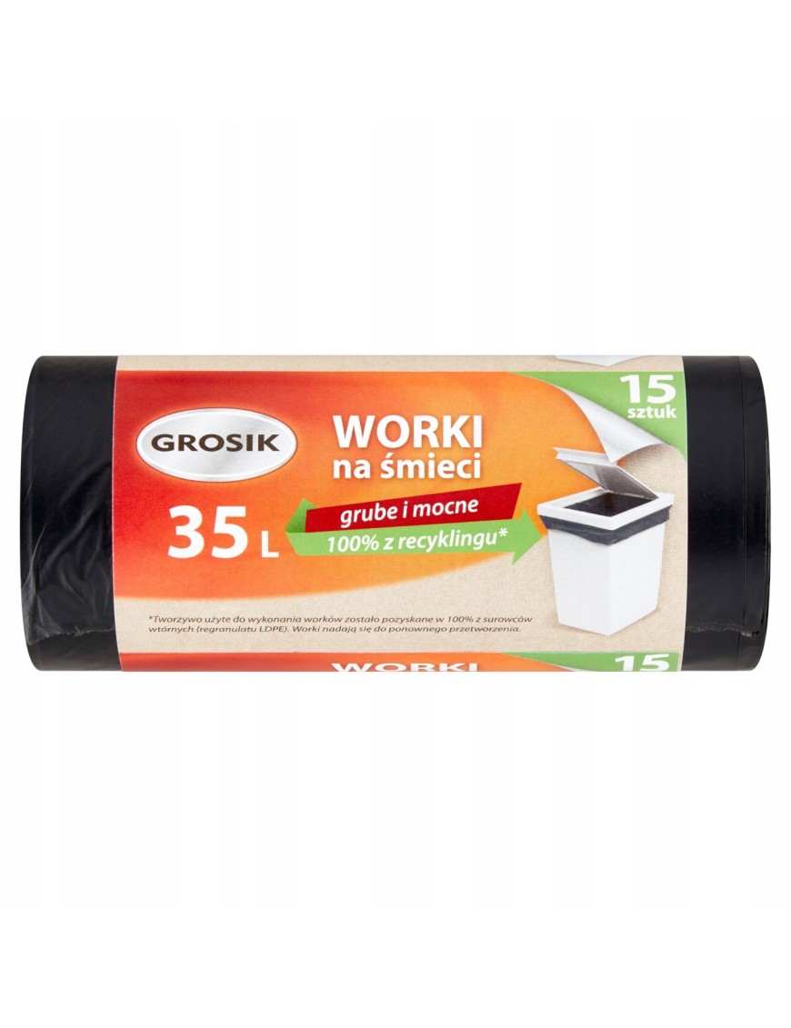 Grosik Worki na śmieci 35 l 15 szt