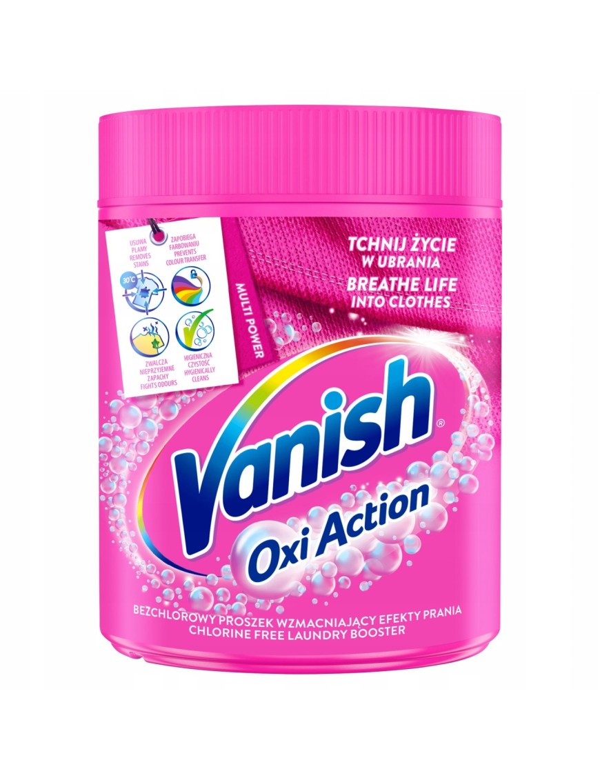 Vanish Oxi Odplamiacz do tkanin w proszku 470g