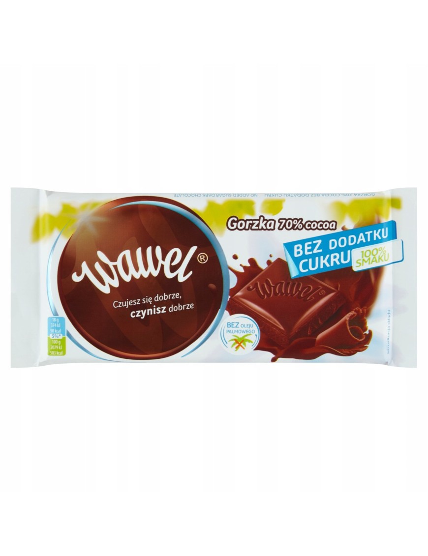 Wawel Czekoladagorzka 70% Cocoa bez dodatku cukru