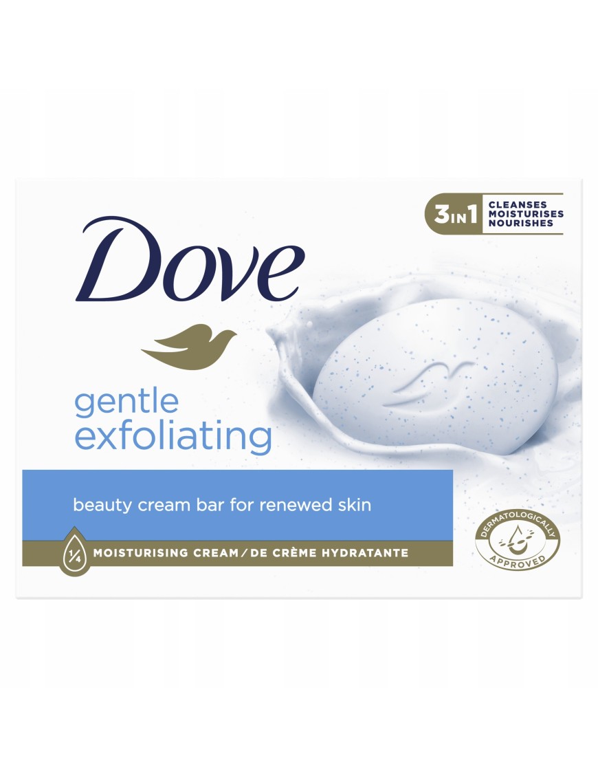Kremowa Kostka Myjąca Dove Delikatny Peeling 90g