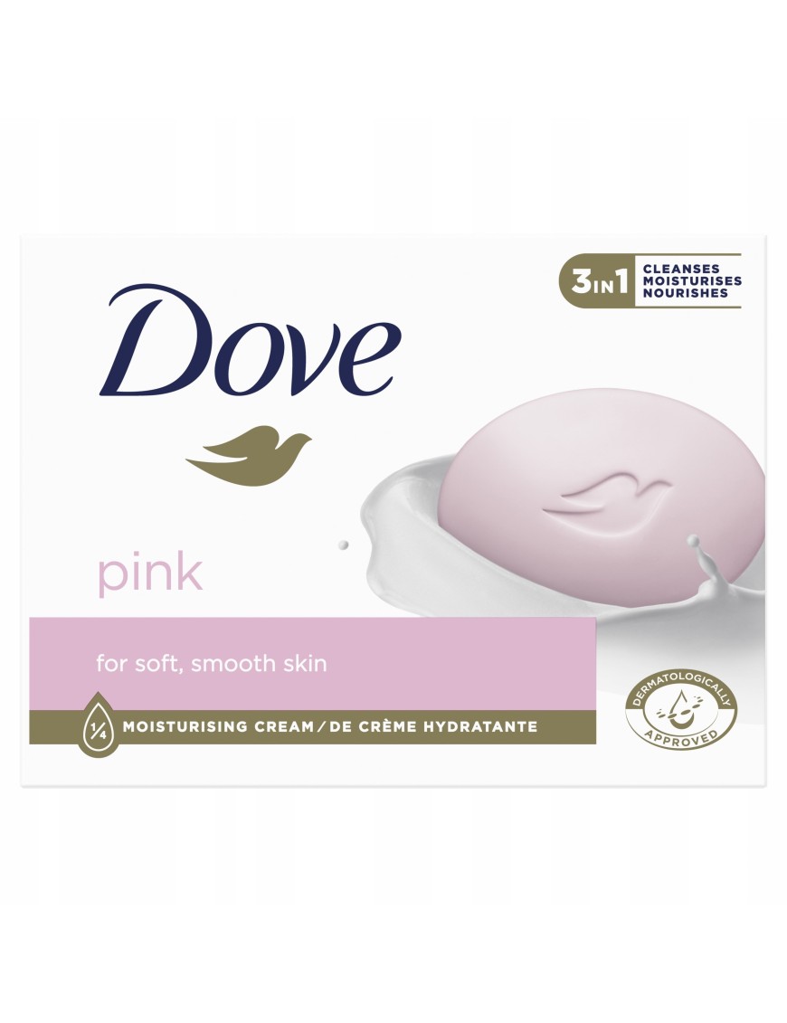 Kremowa Kostka Myjąca Dove Pink 90g