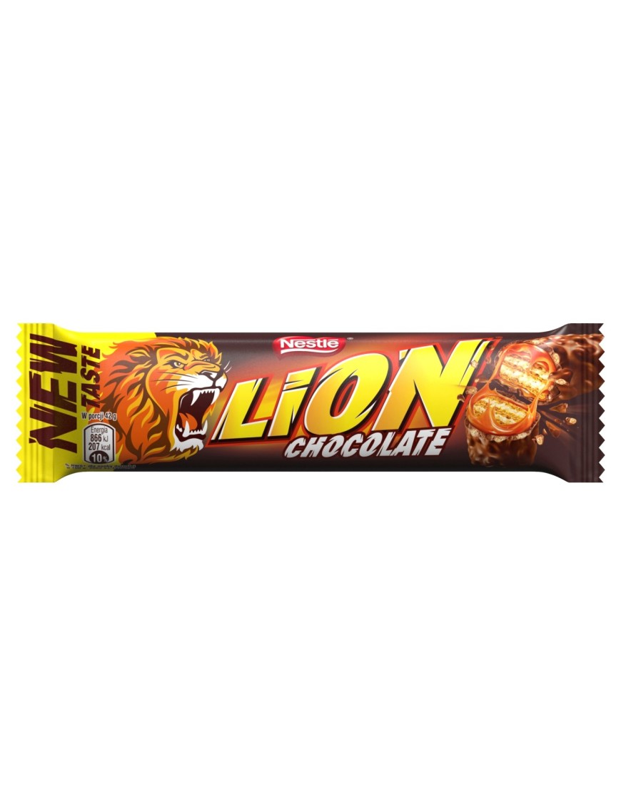 Lion Nadziewany wafel z karmelem 42 g