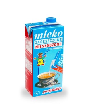 SM Gostyń Mleko niesłodzone 7,5% 1 kg