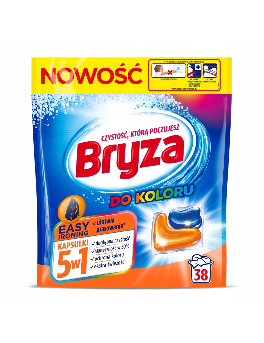 Bryza 5w1 Easy Ironing kapsułki do koloru 38