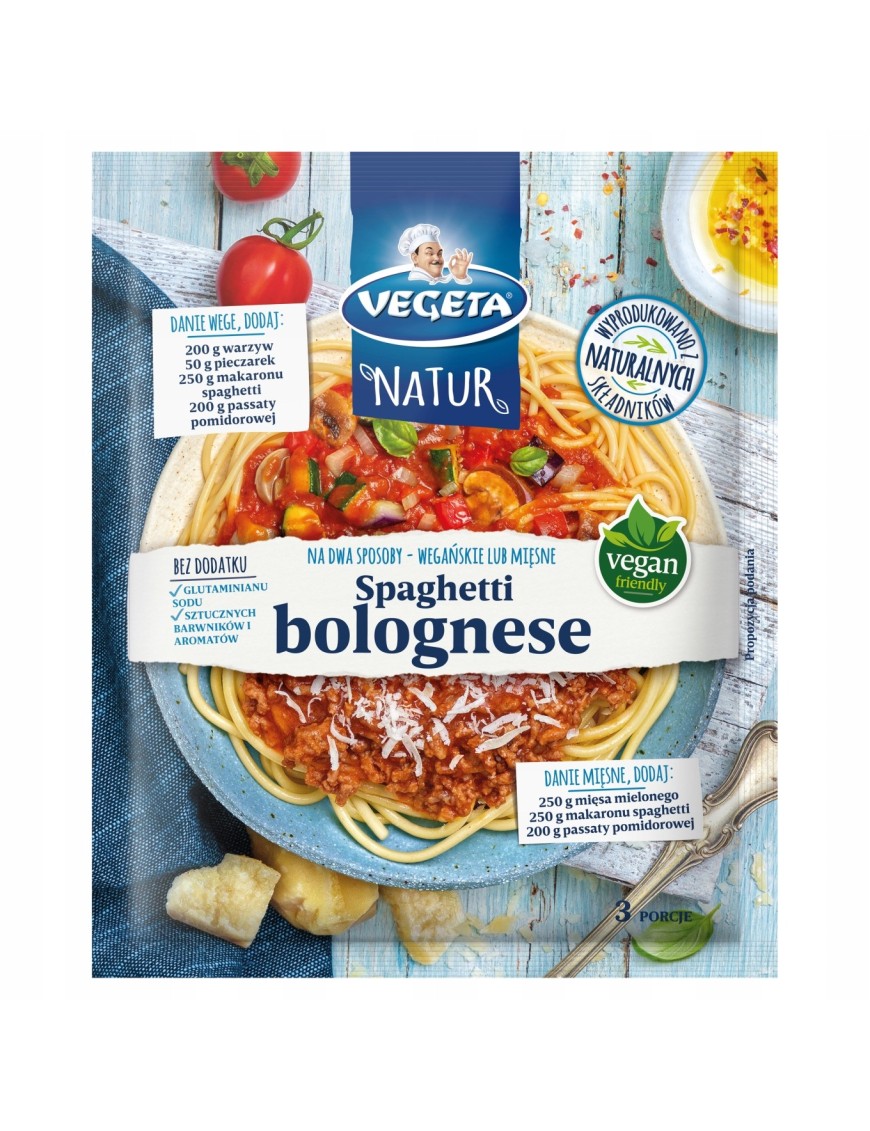 Vegeta Natur Mieszanka do dań spaghetti bolognese