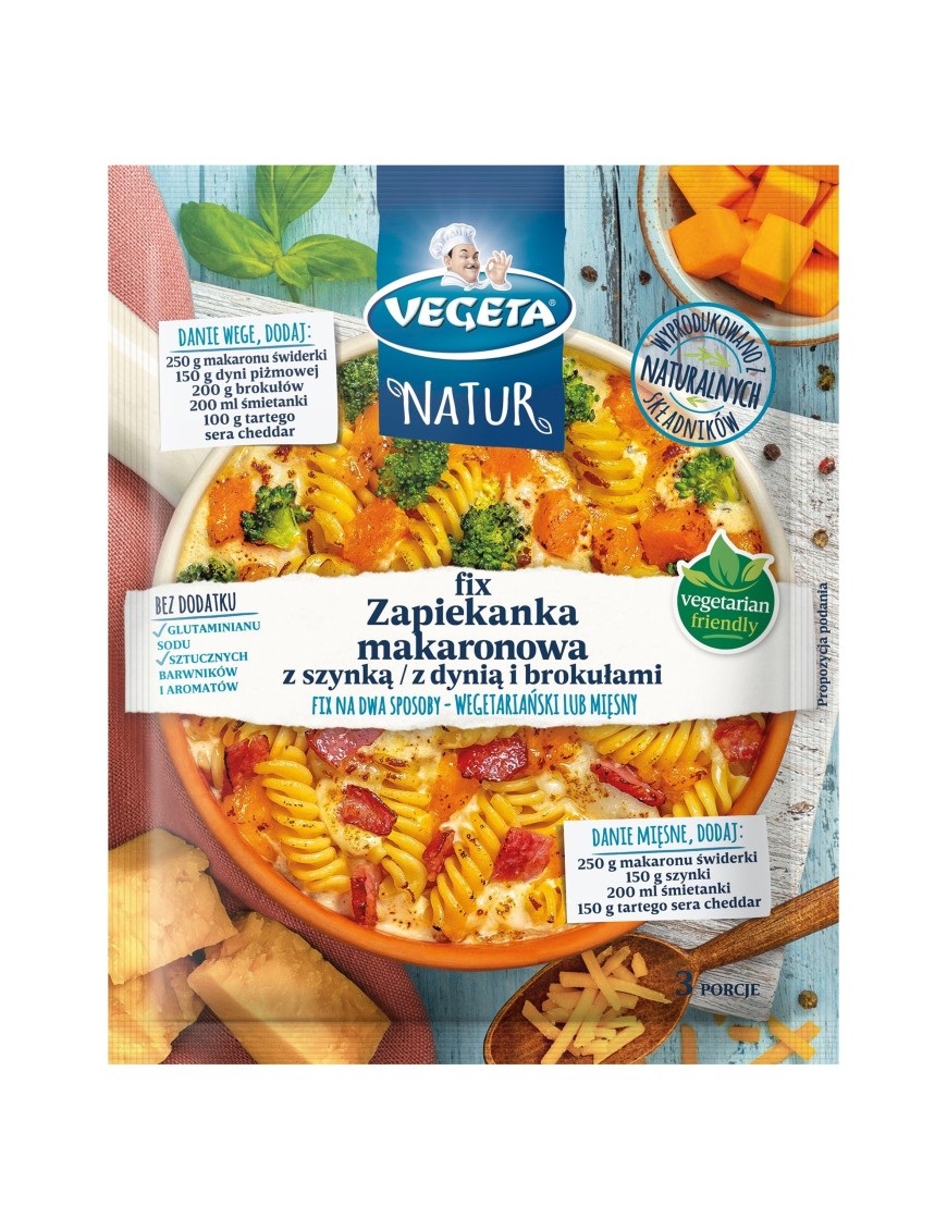 Vegeta Natur Fix do zapiekanki z szynką 40g