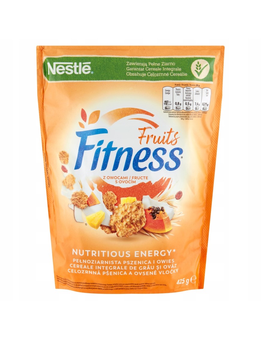 Nestlé Fitness Fruits Płatki śniadaniowe 425 g