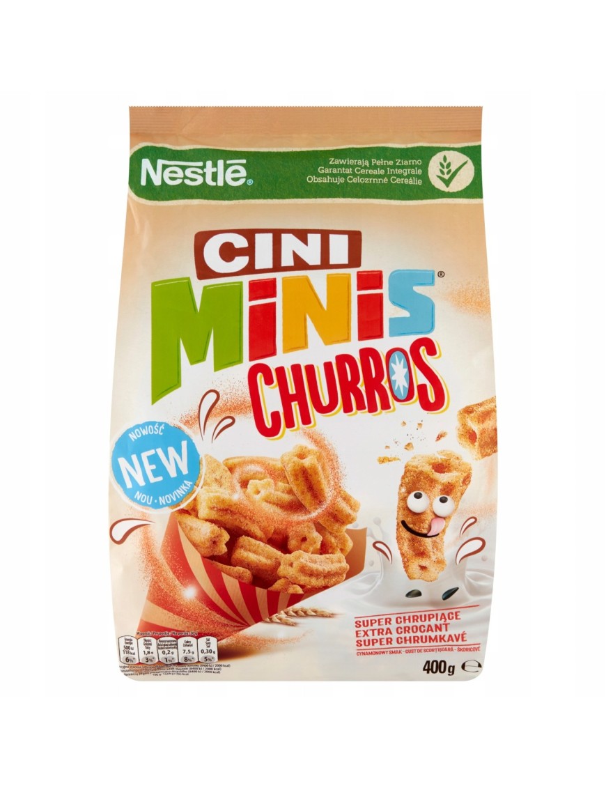 Nestlé Cini Minis Churros Płatki śniadaniowe 400 g