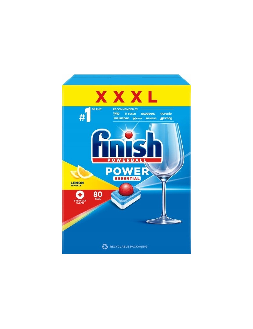 FINISH Tabletki do zmywarki Essential 2x80 lemon