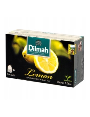 Dilmah Lemon Cejlońska czarna herbata 30g 20szt