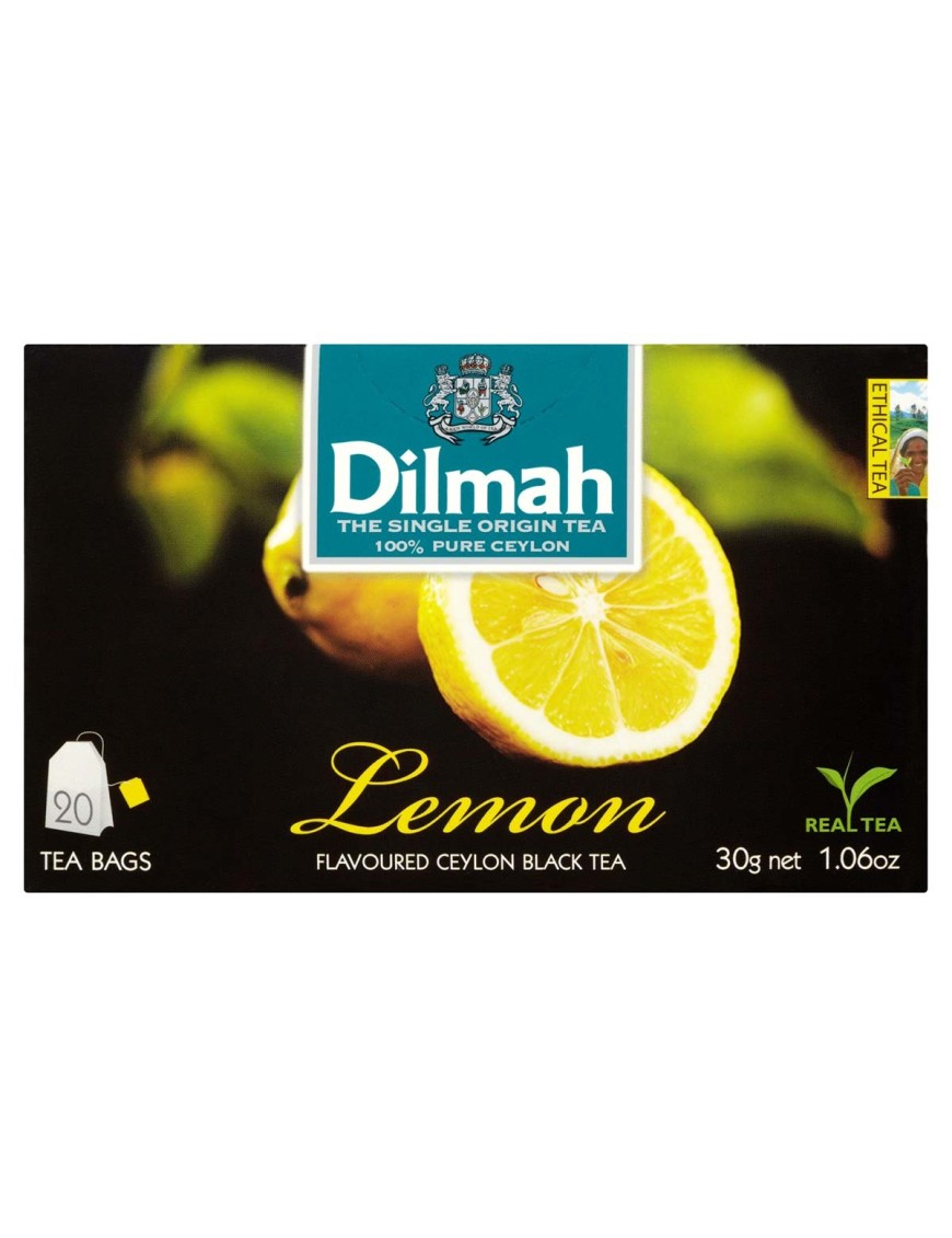 Dilmah Lemon Cejlońska czarna herbata 30g 20szt