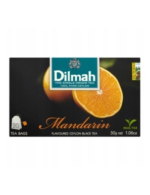 Dilmah Cejlońska czarna herbata mandarynka 30g 20t
