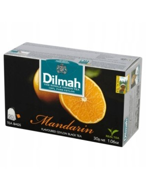 Dilmah Cejlońska czarna herbata mandarynka 30g 20t