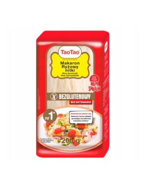 Tao Tao Makaron ryżowy nitki 200 g