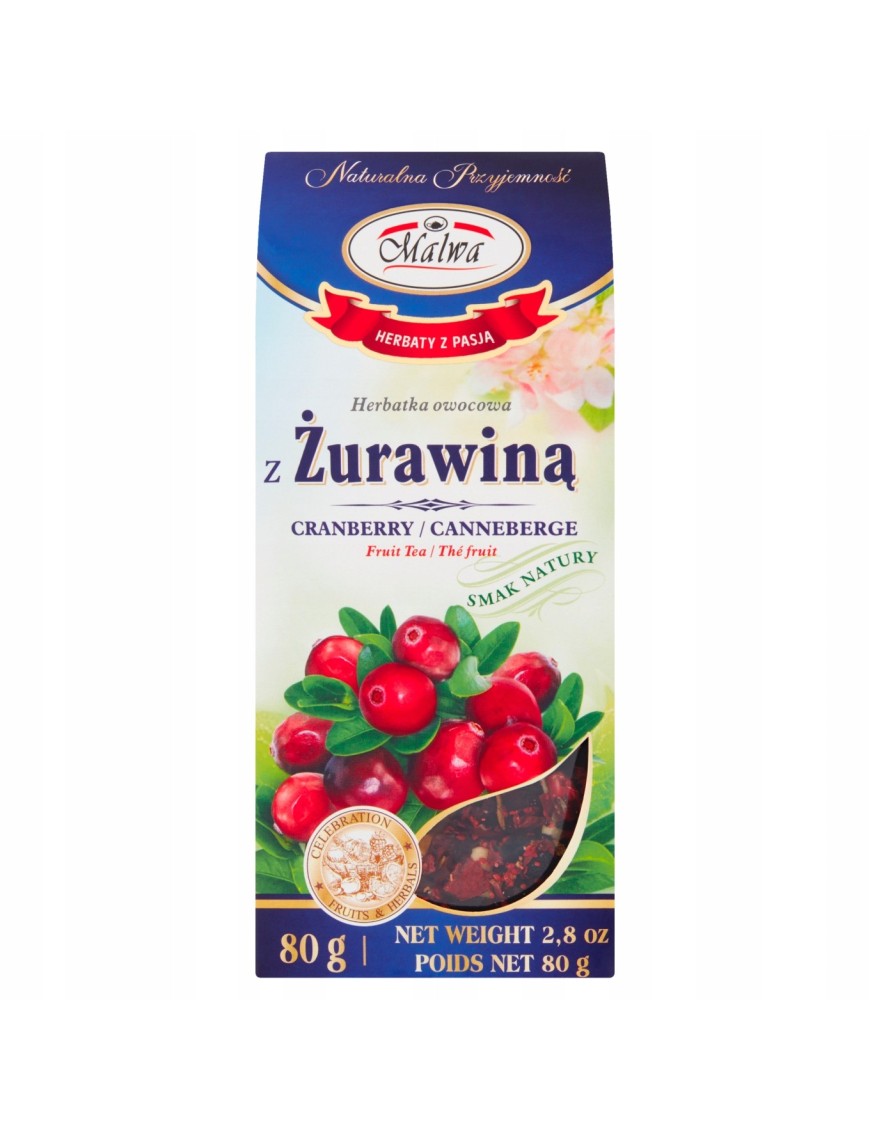 Malwa Herbatka owocowa z żurawiną 80 g