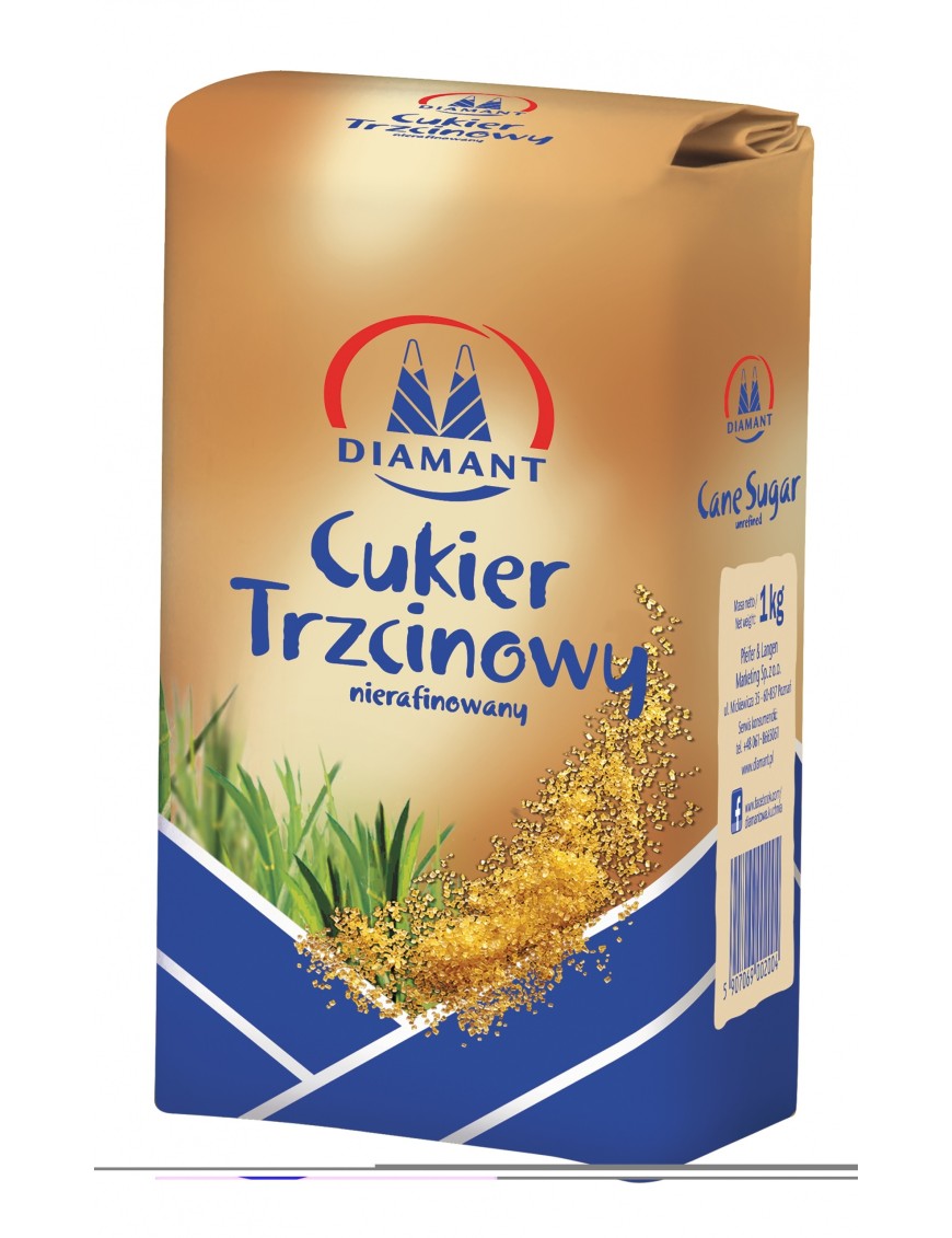 Diamant Cukier trzcinowy nierafinowany 1 kg