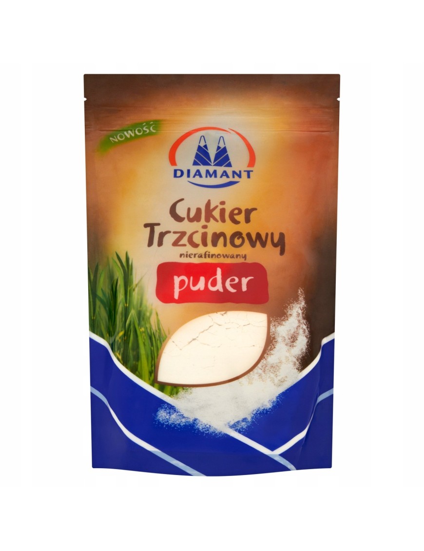 Diamant Cukier trzcinowy nierafinowany puder 300 g