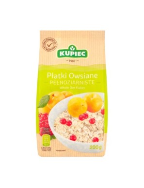 Kupiec Płatki owsiane pełnoziarniste 200 g