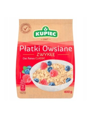 Kupiec Płatki owsiane zwykłe 400 g