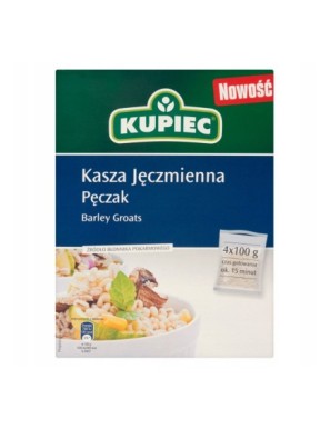 Kupiec Kasza jęczmienna pęczak 400 g (4 torebki)