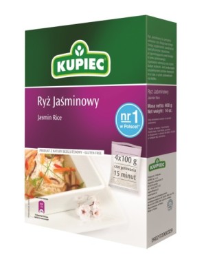 Kupiec Ryż jaśminowy 400 g (4 torebki)