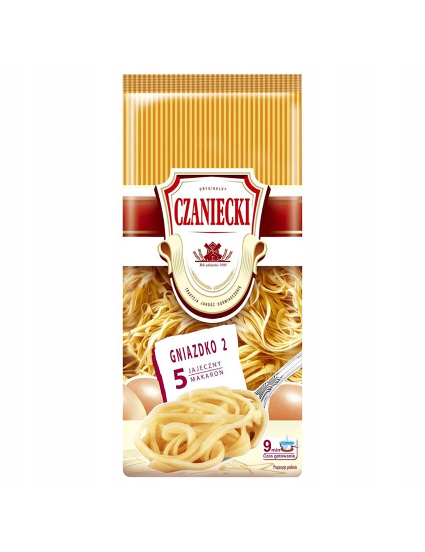 Czaniecki Makaron 5 jajeczny gniazdko 2 500 g