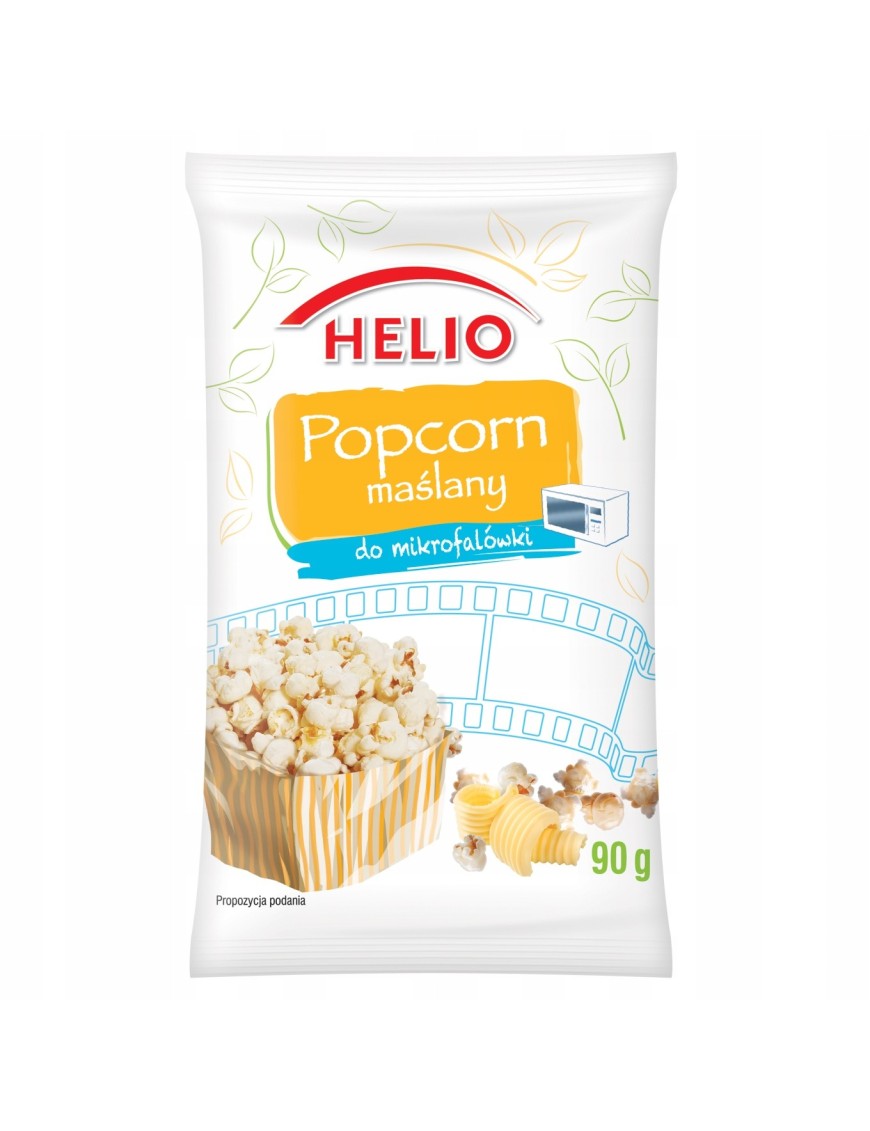 Helio Popcorn maślany do mikrofalówki 90 g