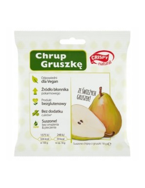 Crispy Natural Suszone chipsy z gruszki 18 g