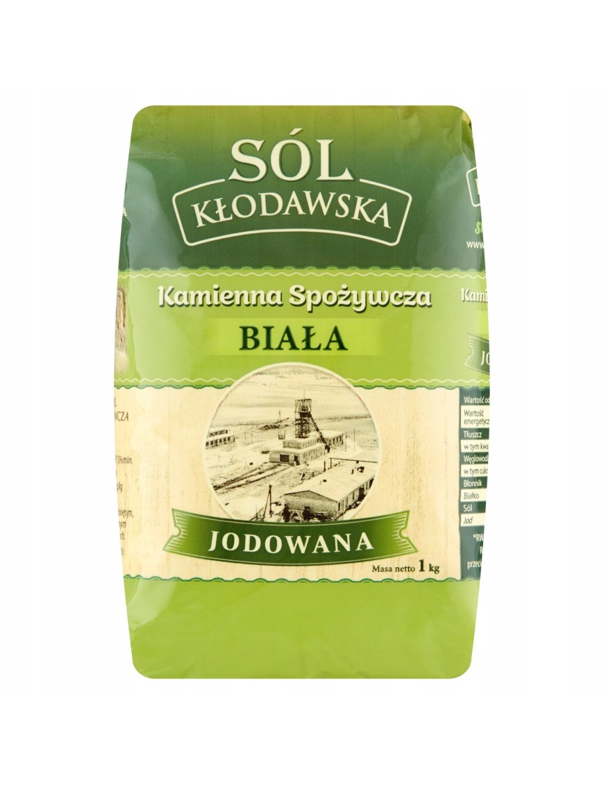 Kłodawska sól kamienna spożywcza biała 1 kg