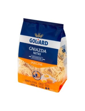 Goliard Makaron 2-jajeczny gniazda nitki 400 g