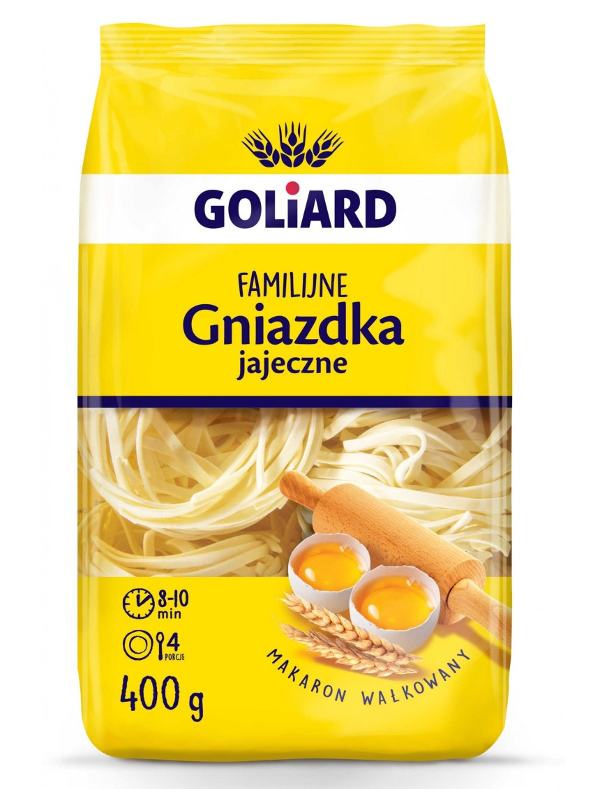 Goliard Makaron familijny gniazdka jajeczne 400 g