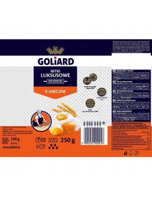 Goliard Makaron 5 jajeczny nitki luksusowe 250 g