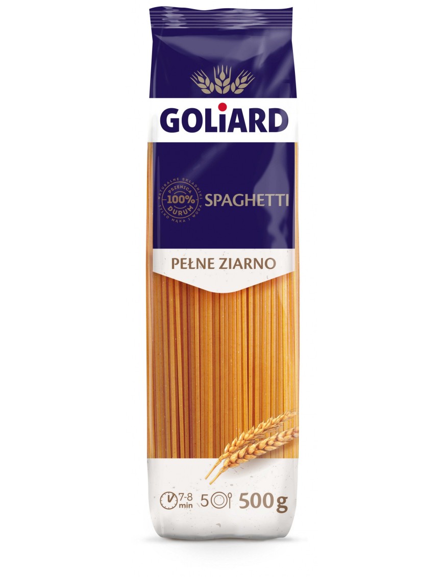 Makaron spaghetti pełne ziarno Goliard 500 g