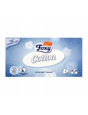 Foxy Cotton Ultra miękkie chusteczki 90 sztuk