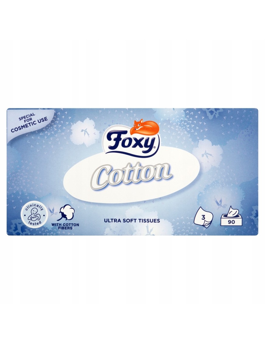 Foxy Cotton Ultra miękkie chusteczki 90 sztuk