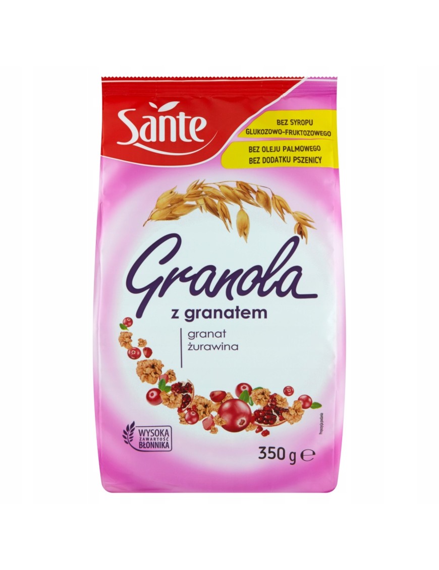 Sante Granola z granatem 350 g
