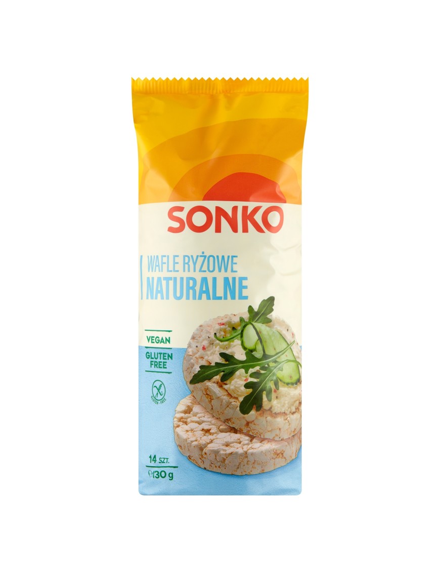 Sonko Classic Wafle ryżowe naturalne 130 g