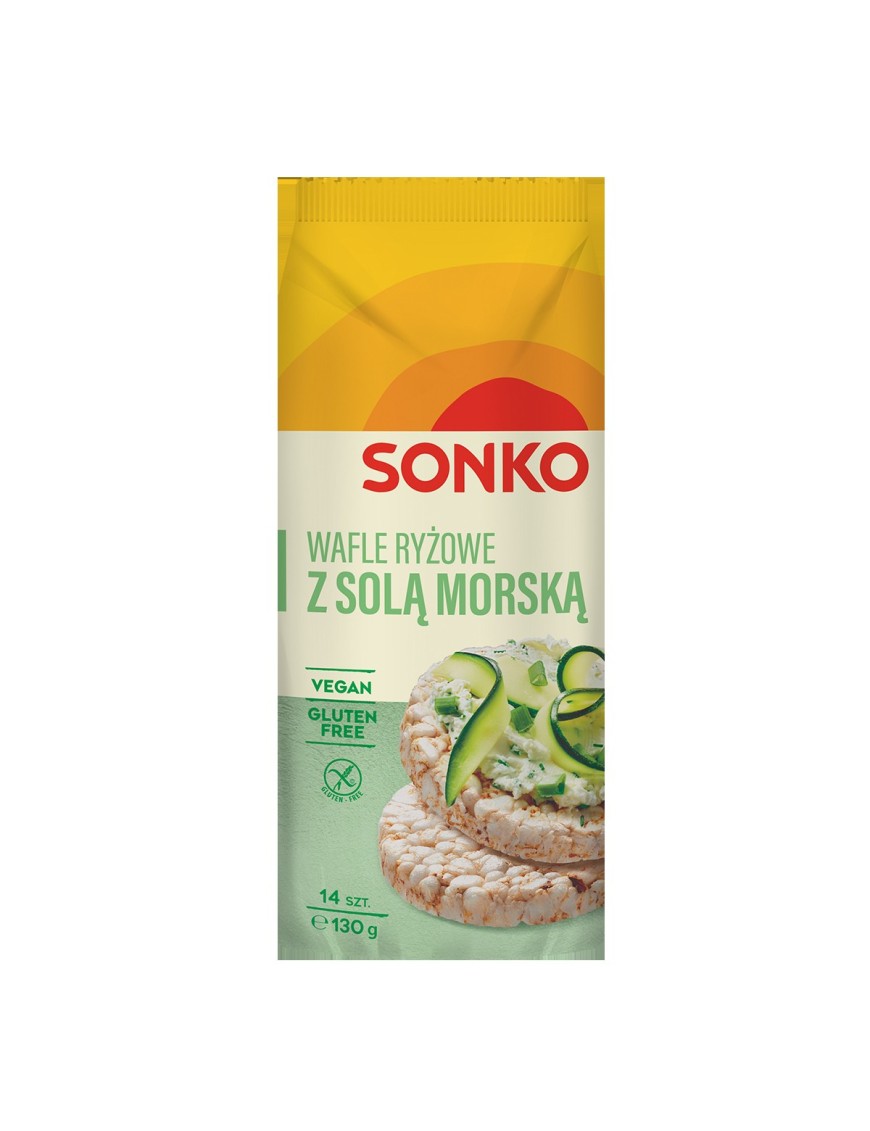Sonko Classic Wafle ryżowe z solą morską 130 g