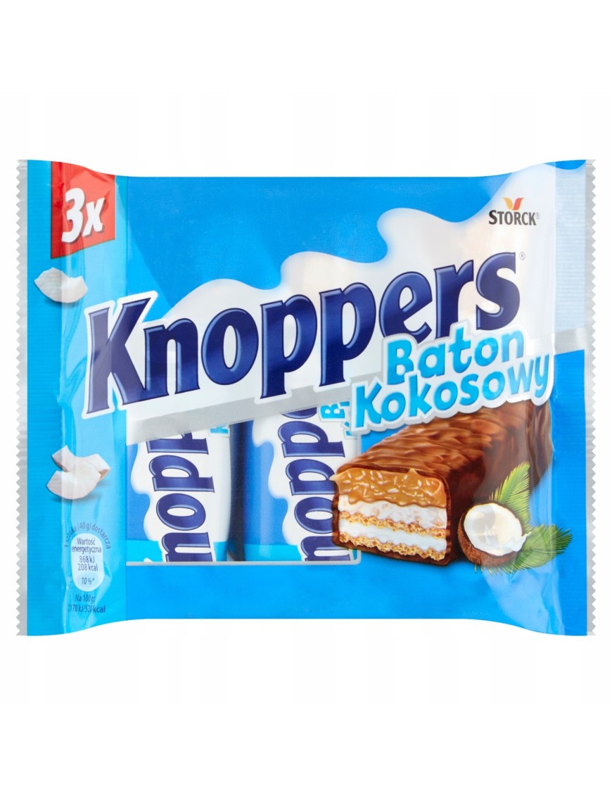 Knoppers Baton kokosowy 120 g (3 x 40 g)